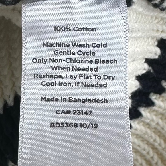 Talbots Shaker Stitch Pullover Sweater Sz Medium 8 10 Stripe Roll Neck - Picture 4 of 4